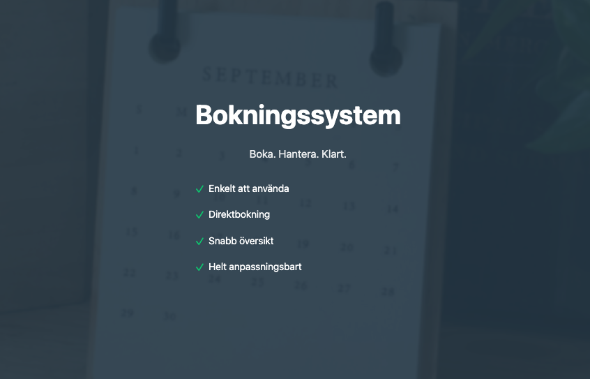 Bokningssystem